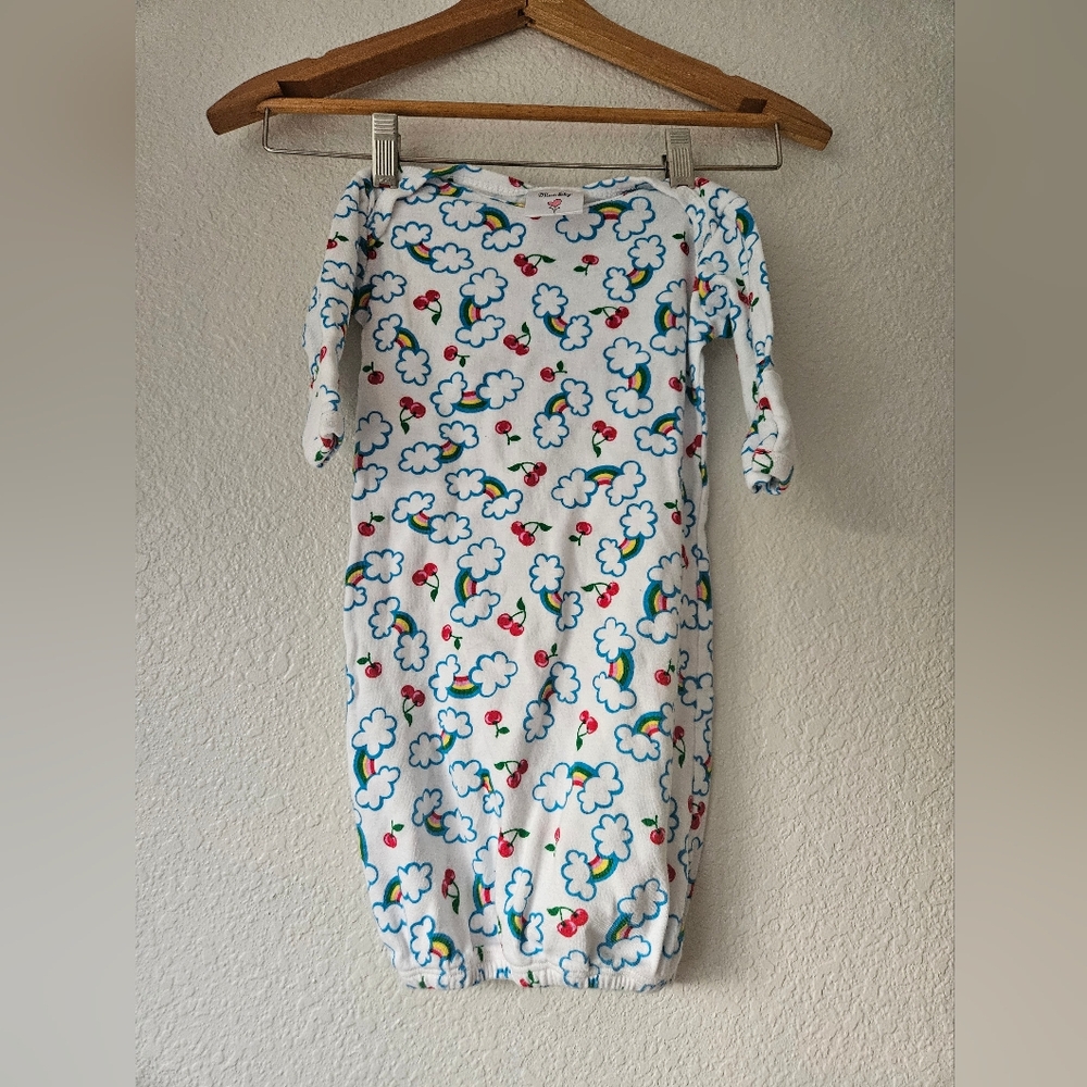 mad sky newborn gown, 100% cotton